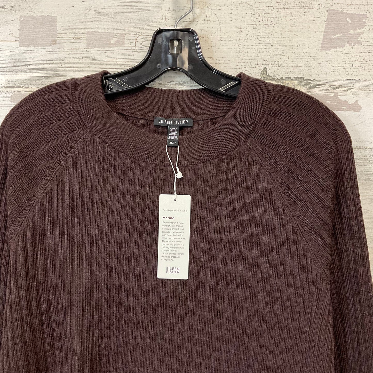 Sweater By Eileen Fisher In Brown, Size: Xs