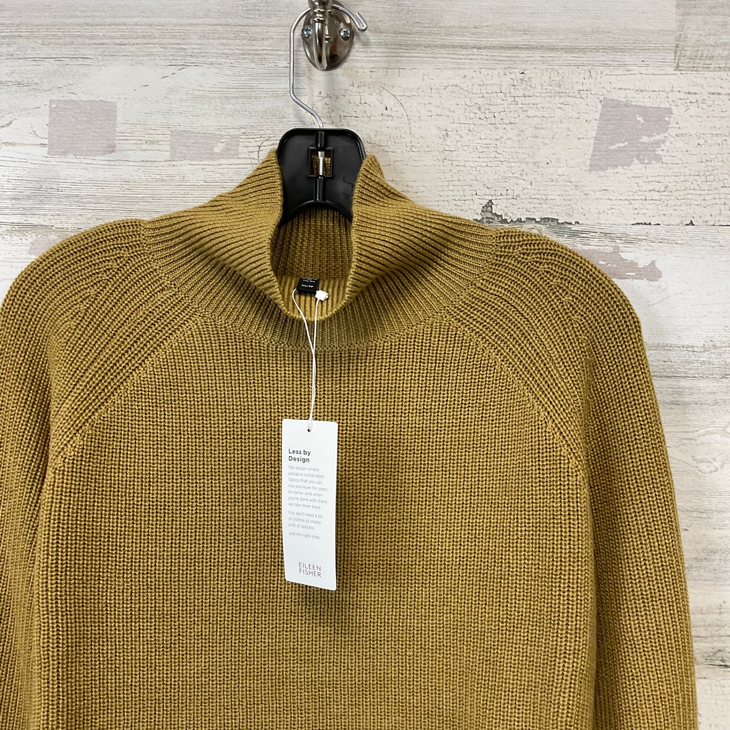 Sweater By Eileen Fisher In Gold, Size: Xs