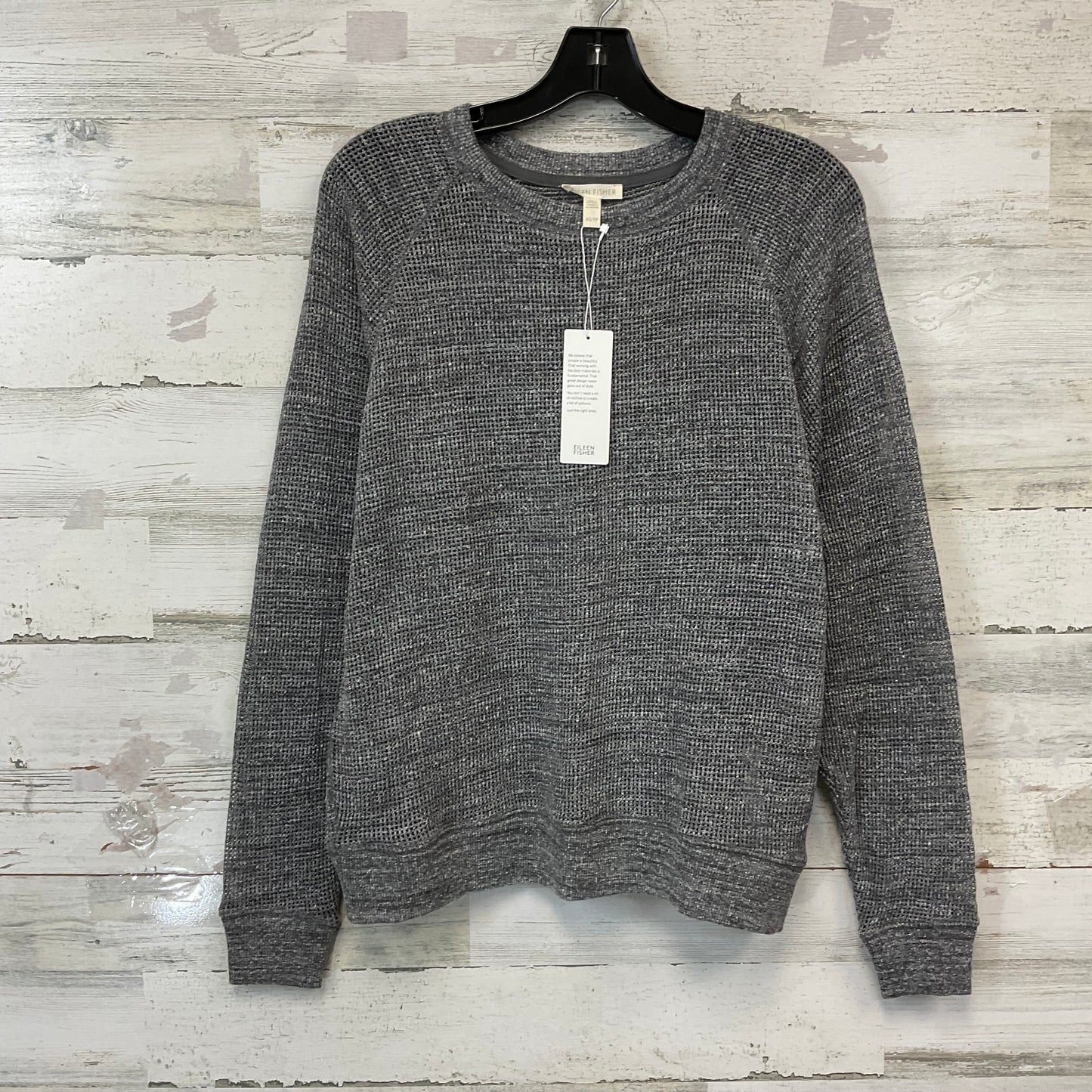 Top Long Sleeve By Eileen Fisher In Grey, Size: Xs