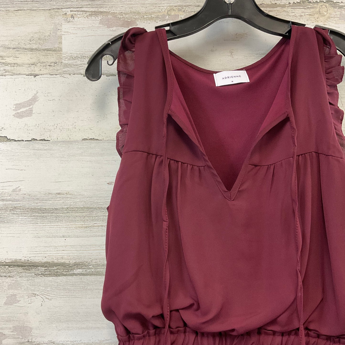 Dress Casual Short By Adrienne In Maroon, Size: M