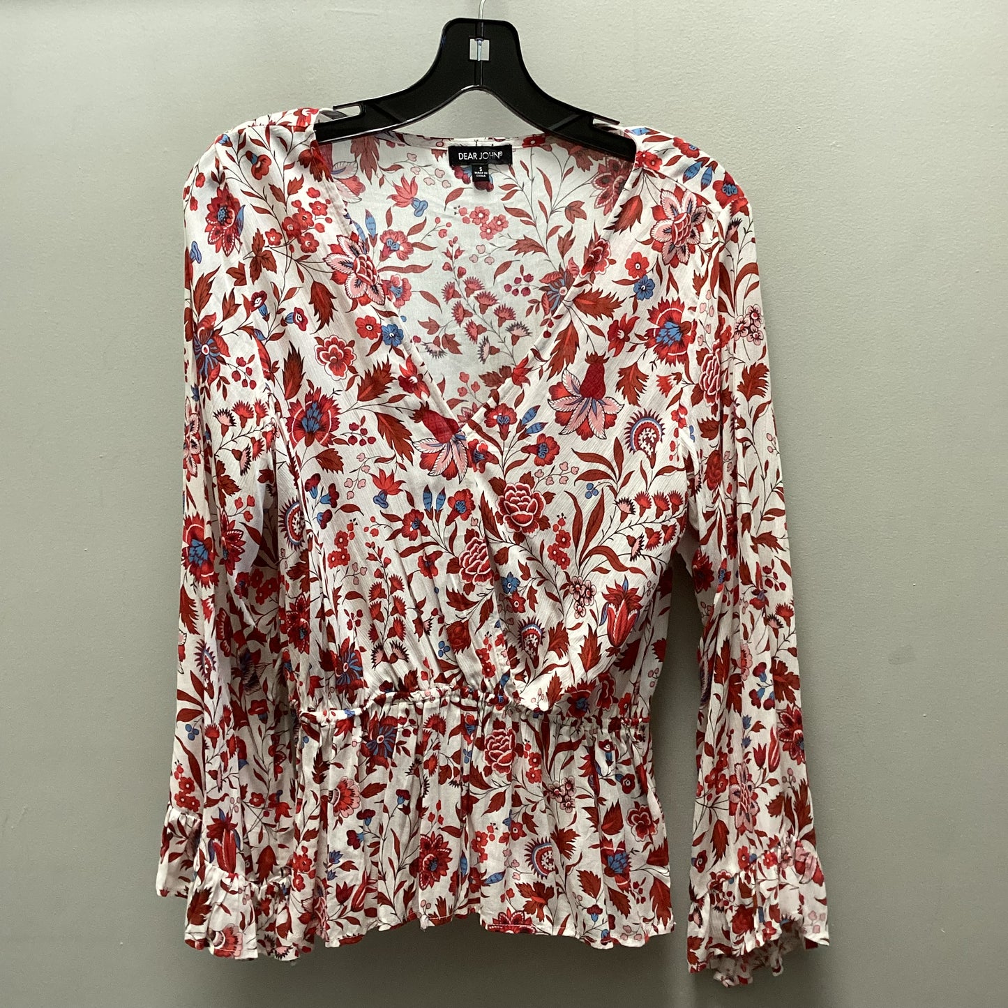 Blouse Long Sleeve By Dear John In Red, Size: S