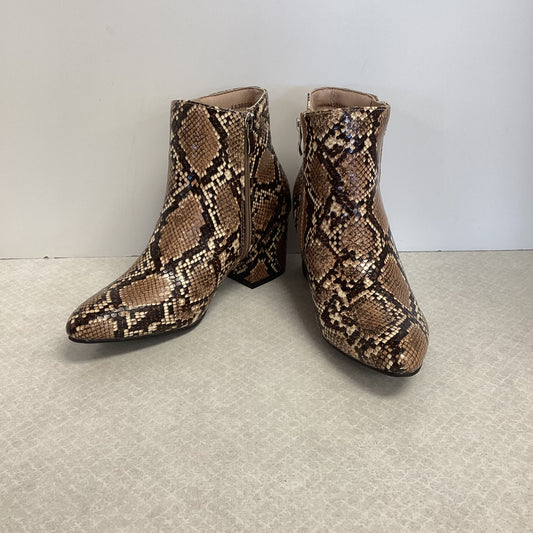 Boots Ankle Heels By J ADAMS In Animal Print, Size: 6