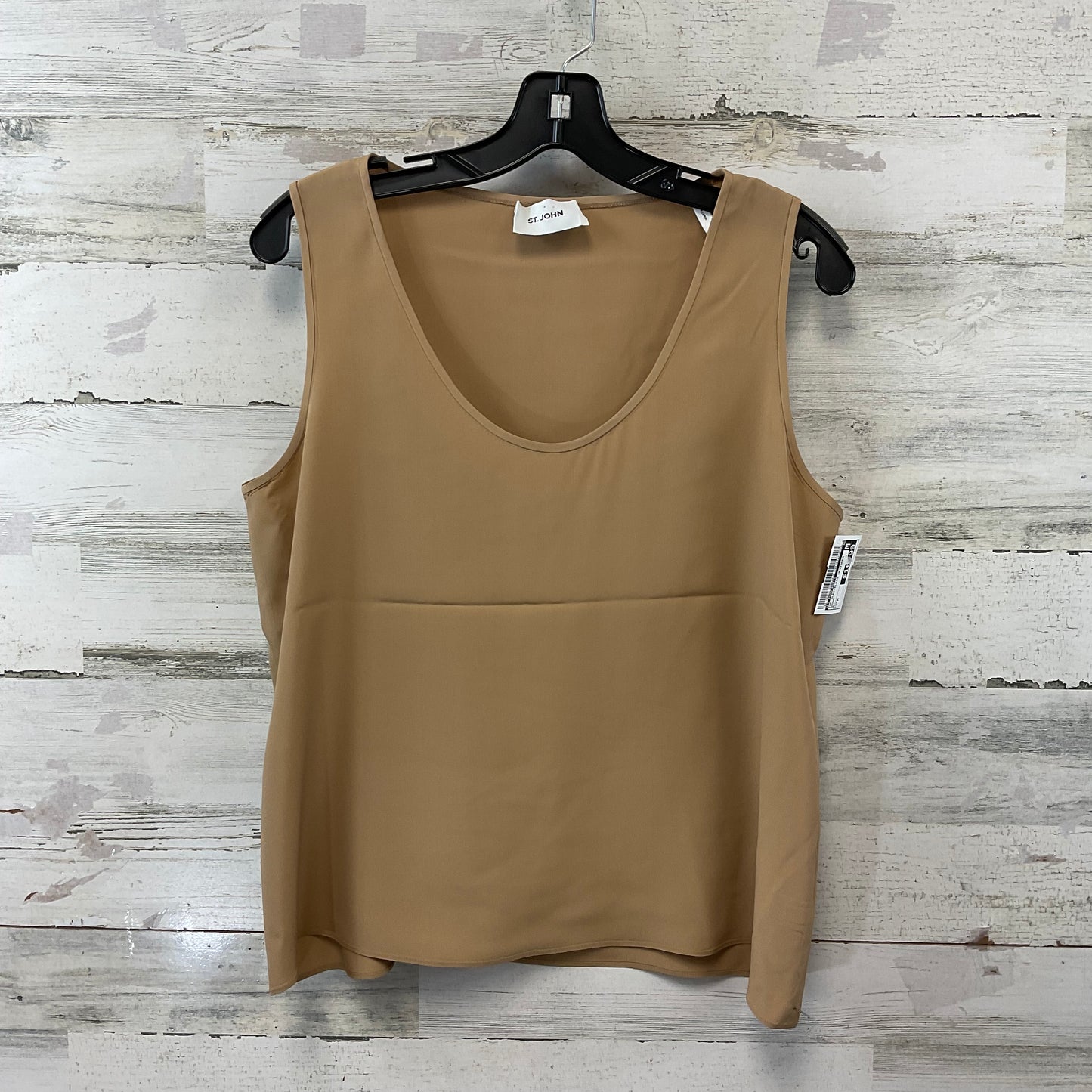 Top Sleeveless Designer By St John Knits In Brown, Size: M