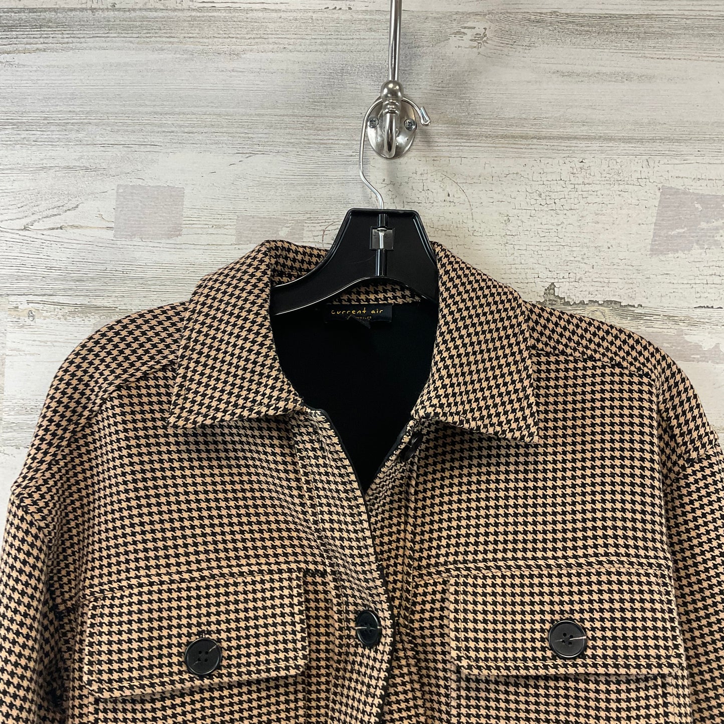 Jacket Shirt By Current Air In Brown, Size: Xs