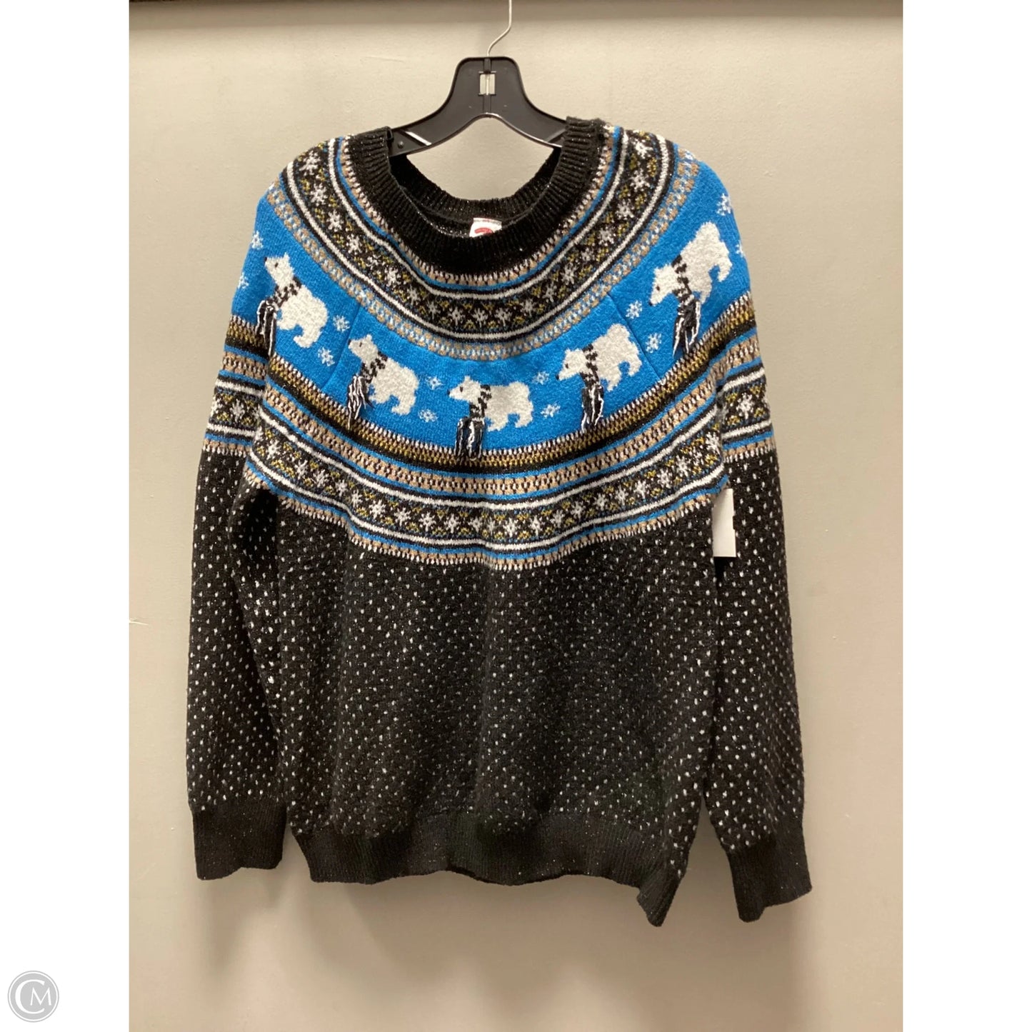 Sweater By Holiday Time In Black, Size: Xl