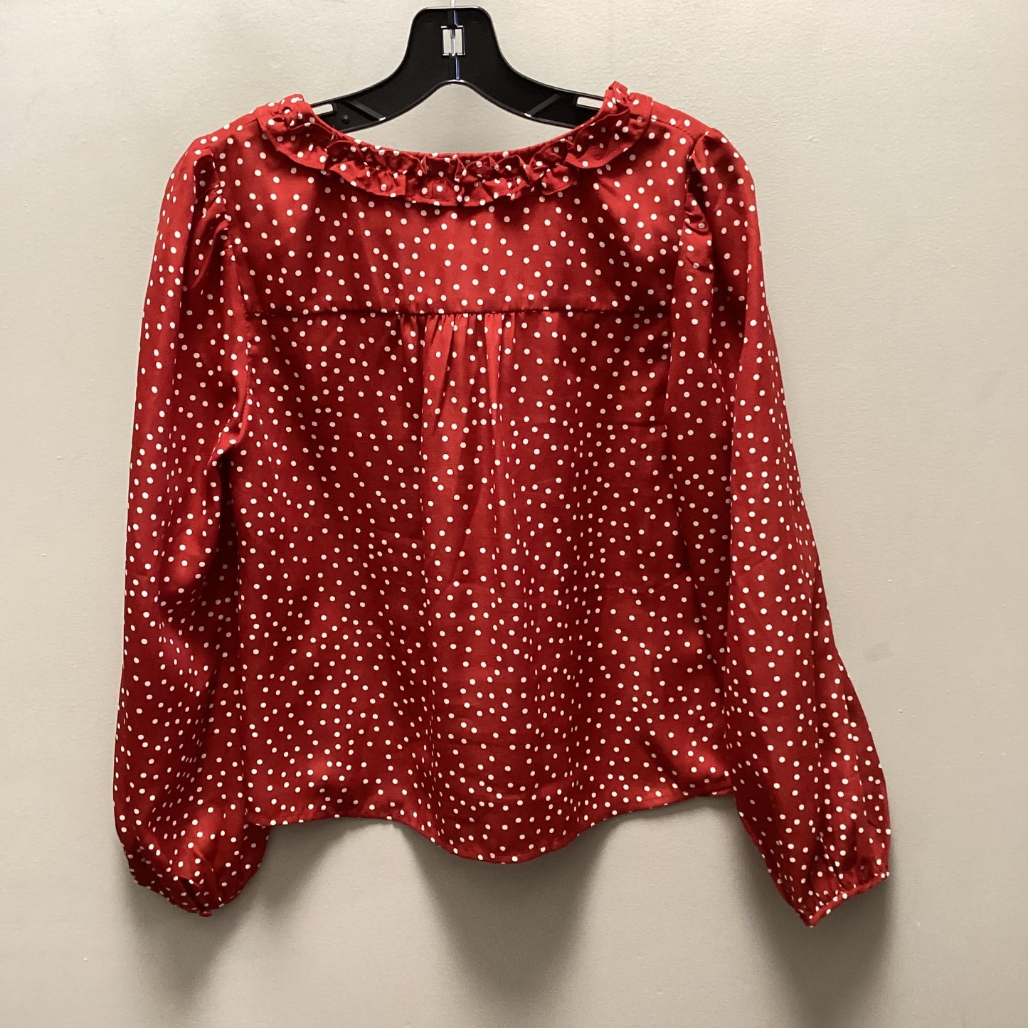 Top Long Sleeve By LOVE RICHE  In Red, Size: S