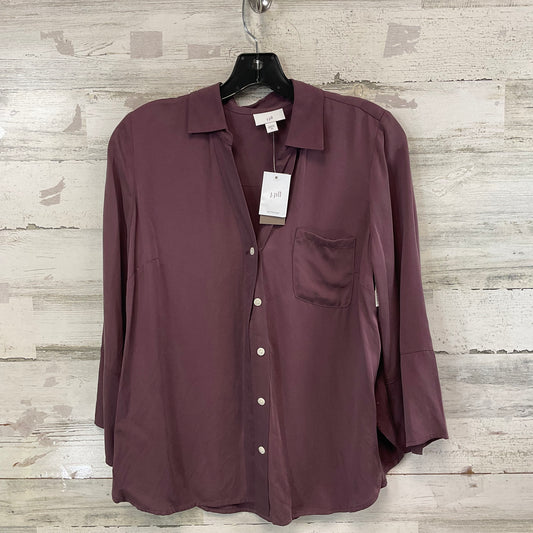 Blouse Long Sleeve By J. Jill In Purple, Size: Xs