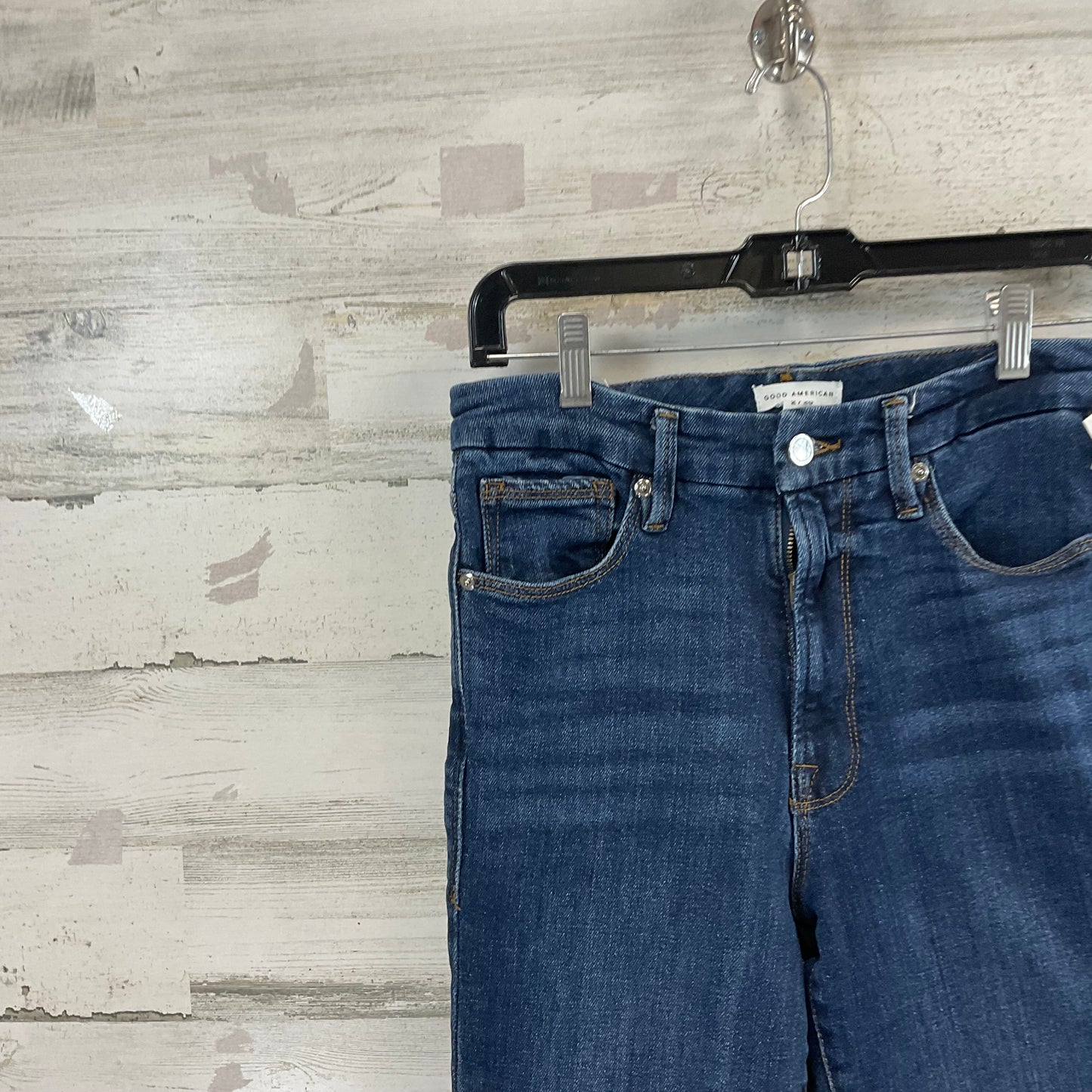 Jeans Straight By Good American In Blue Denim, Size: 2