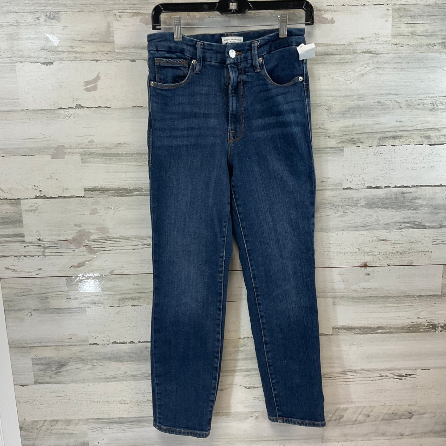 Jeans Straight By Good American In Blue Denim, Size: 2