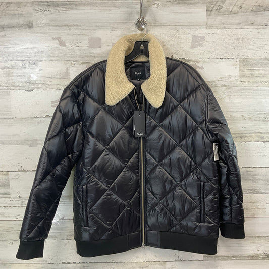 Coat Puffer & Quilted By Rails In Black, Size: M