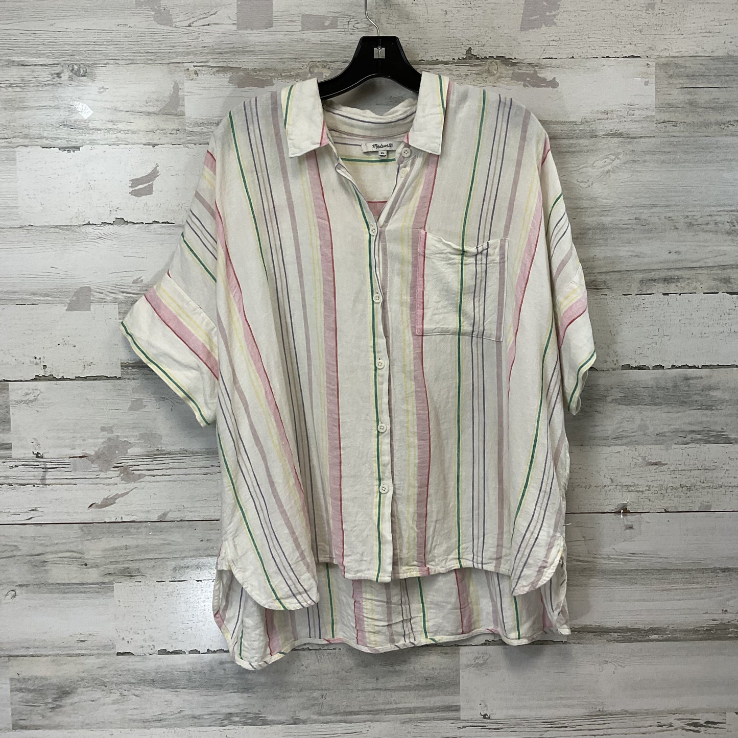 Blouse Short Sleeve By Madewell  Size: Xl