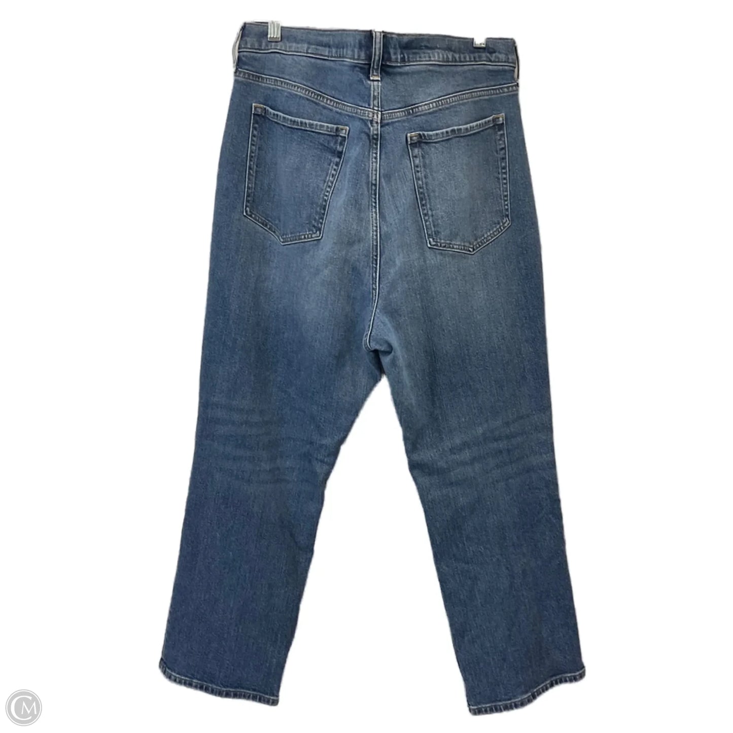Jeans Straight By Banana Republic In Blue Denim, Size: 18