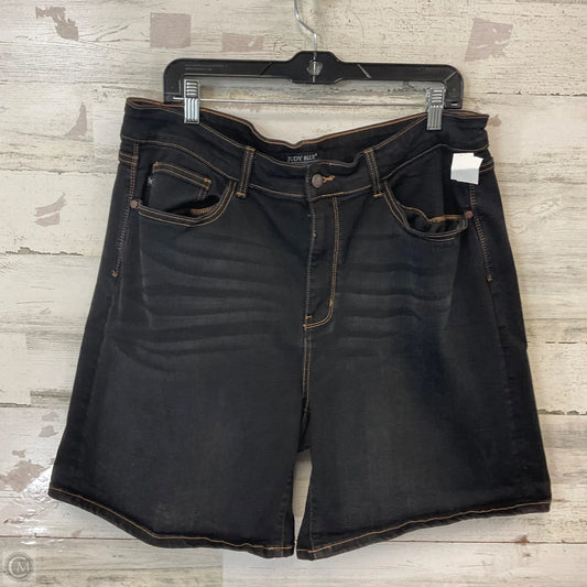 Shorts By Judy Blue In Black Denim, Size: 3x