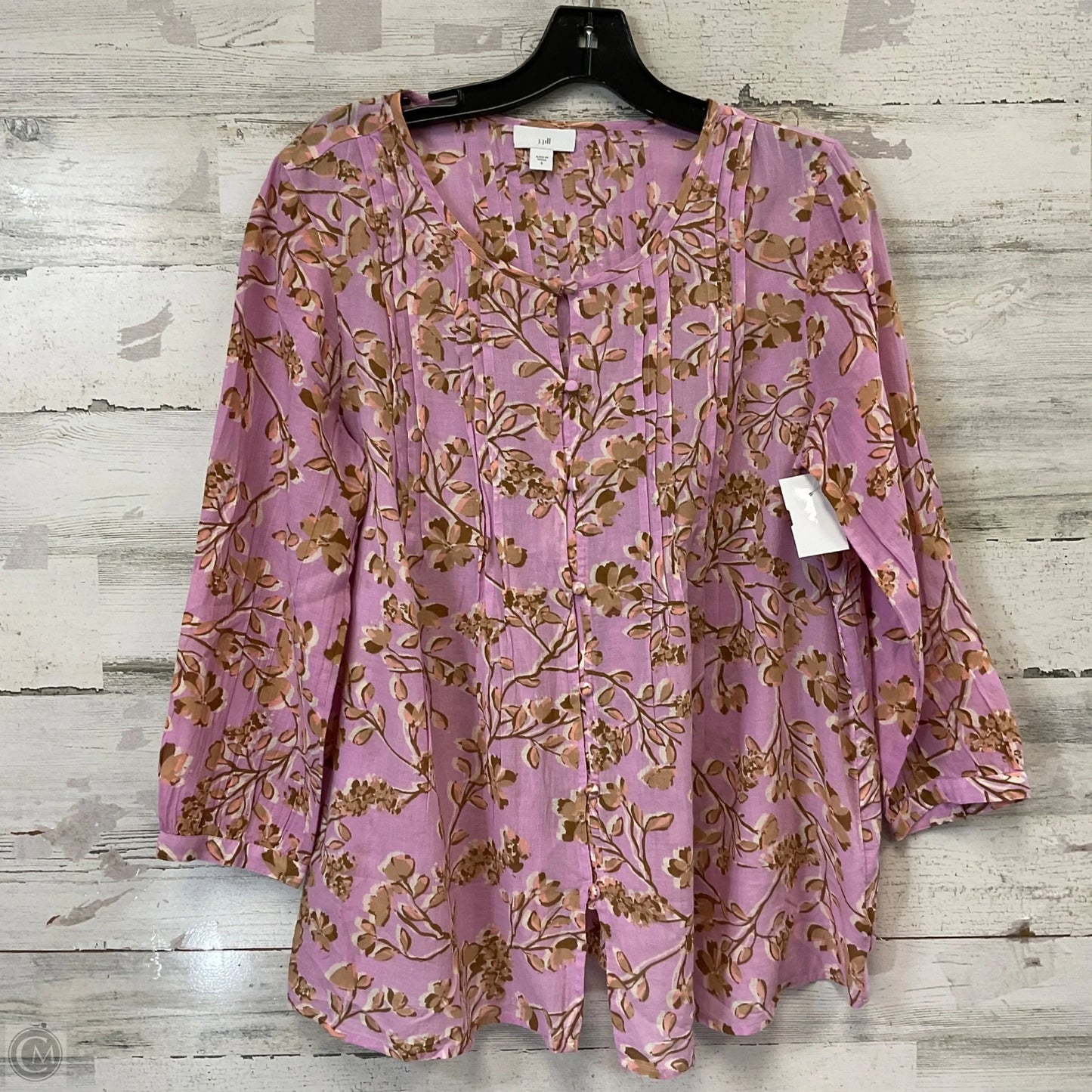 Top Long Sleeve By J. Jill In Pink, Size: S
