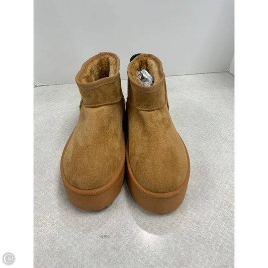 Boots Ankle Flats By Clothes Mentor In Brown, Size: 11