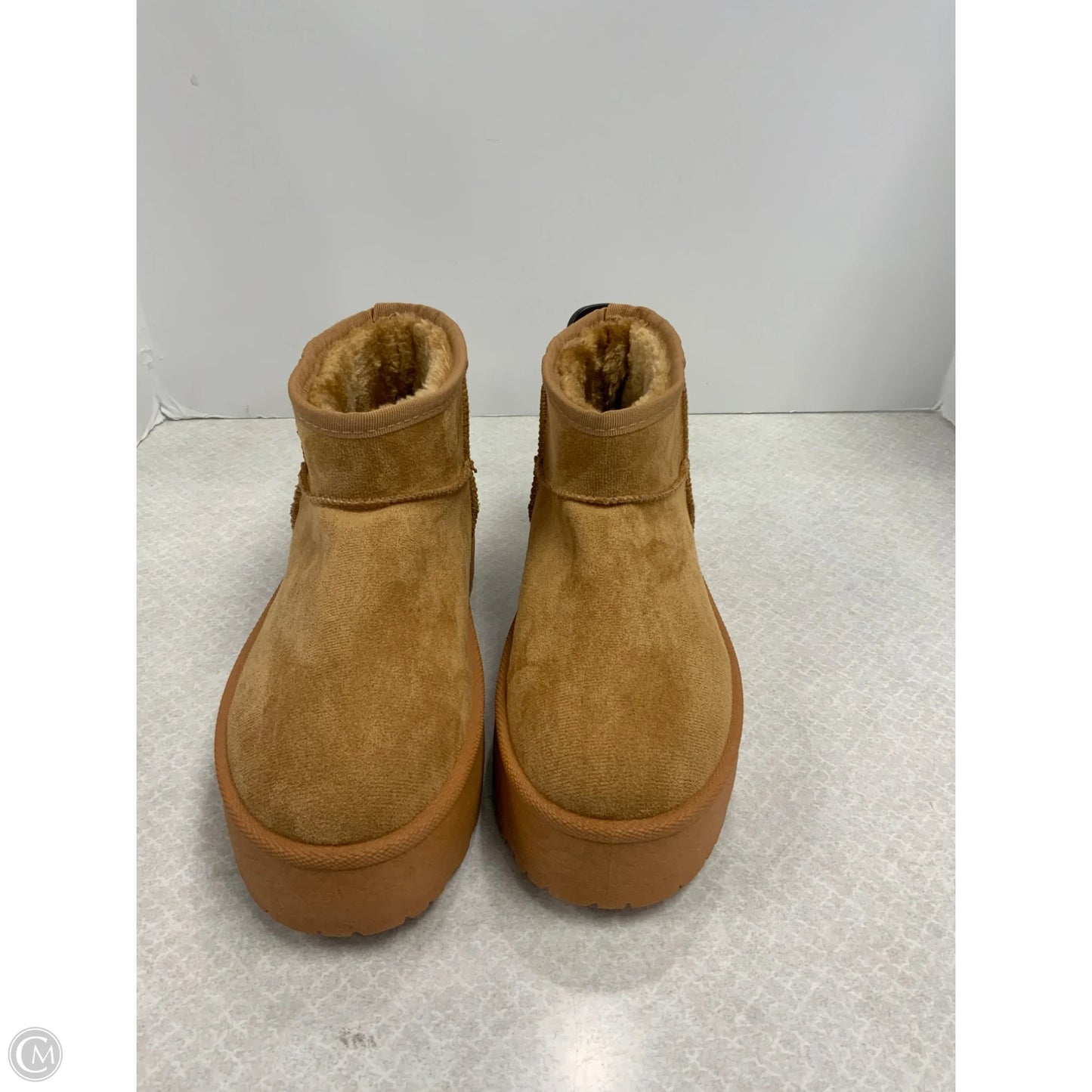 Boots Ankle Flats By Clothes Mentor In Brown, Size: 11