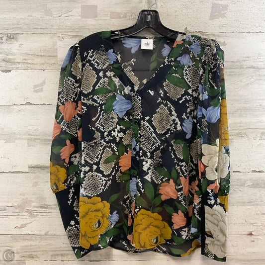 Top Long Sleeve By Cabi In Black, Size: S
