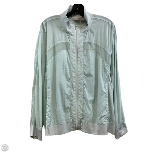 Jacket Other By Chicos In Green, Size: Xl