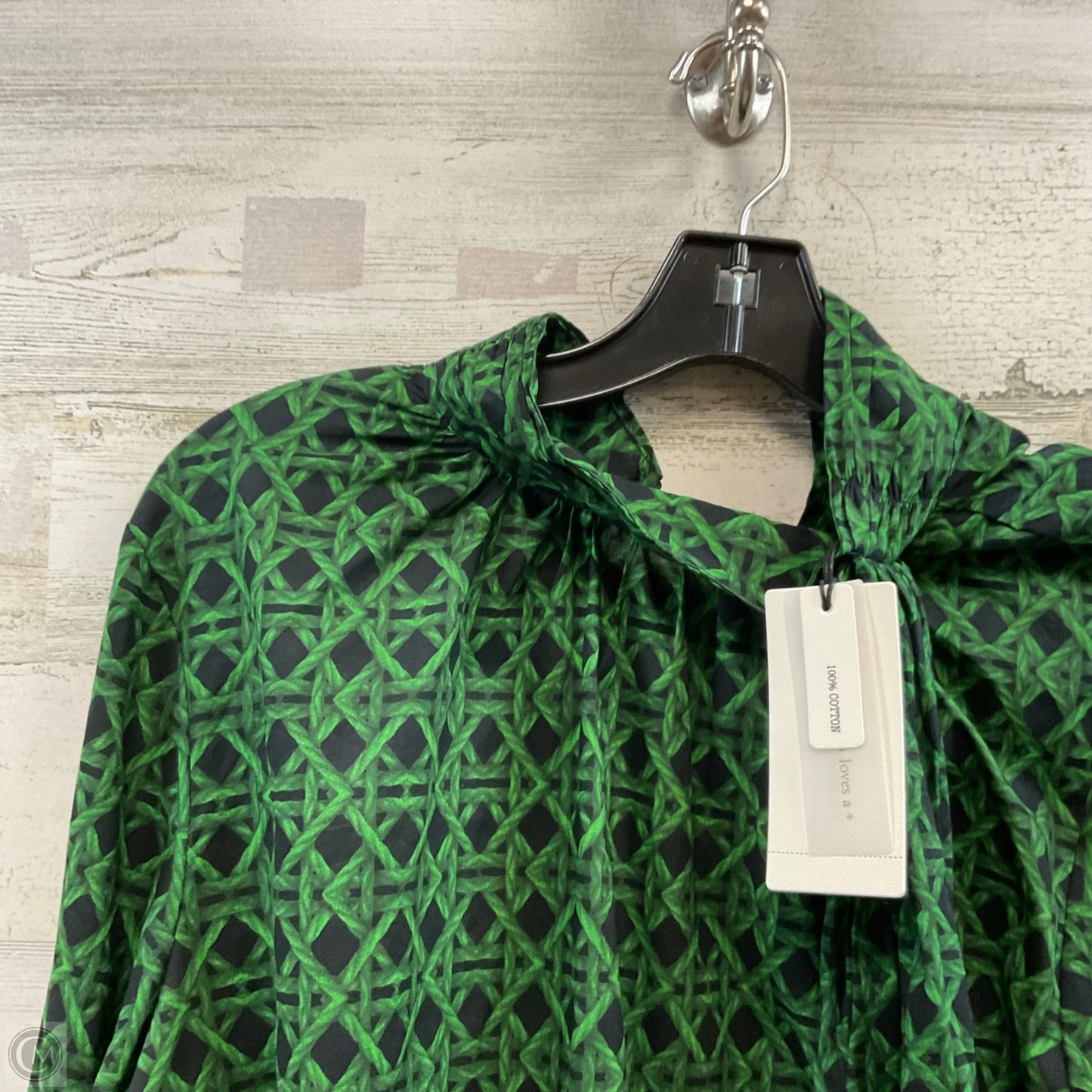 Top Long Sleeve By A Loves A In Green, Size: M