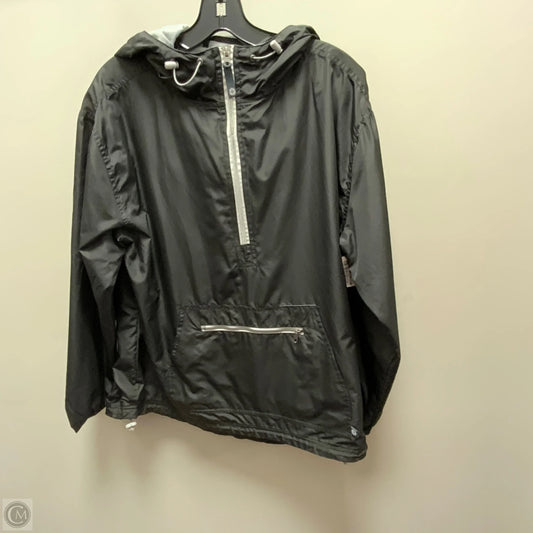 Jacket Windbreaker By Lauren James In Black, Size: M