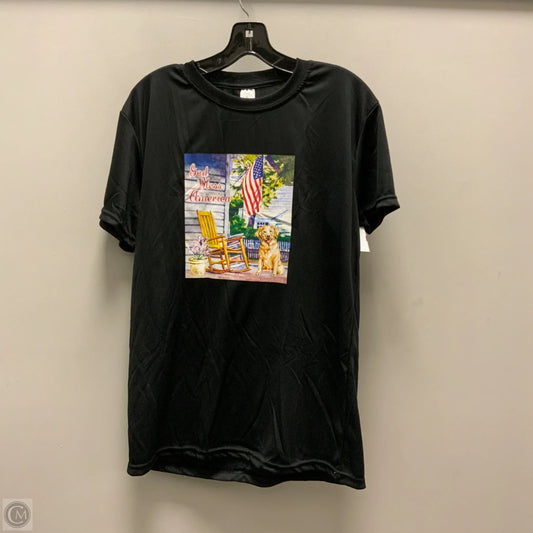 Top Short Sleeve Basic By Cme In Black, Size: L