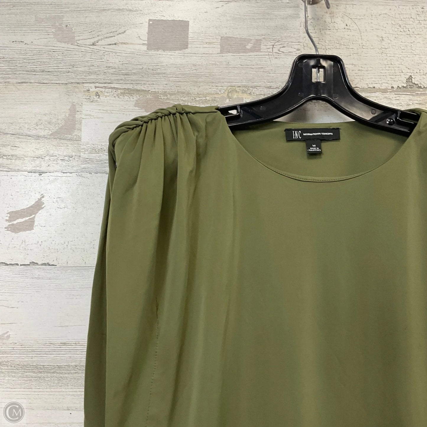 Top Short Sleeve By Inc In Green, Size: M
