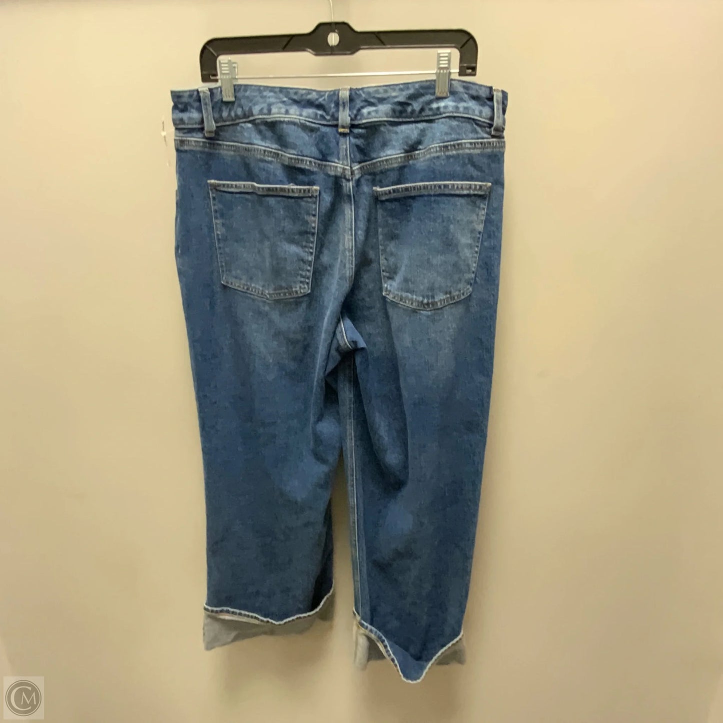 Jeans Straight By Talbots In Blue Denim, Size: 12
