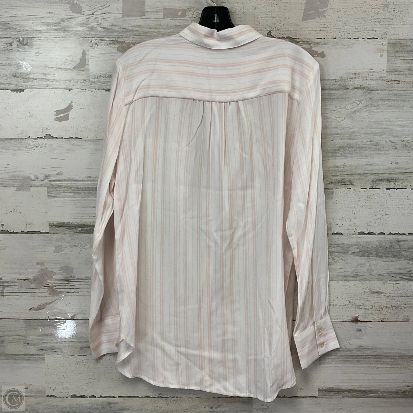Blouse Long Sleeve By Loft In Peach, Size: M