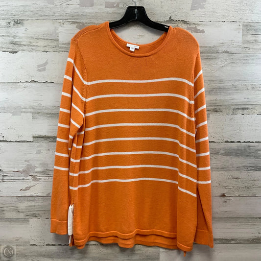Sweater By J. Jill In Orange, Size: L