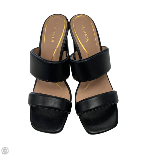 Sandals Heels Block By Cole-haan In Black, Size: 9.5