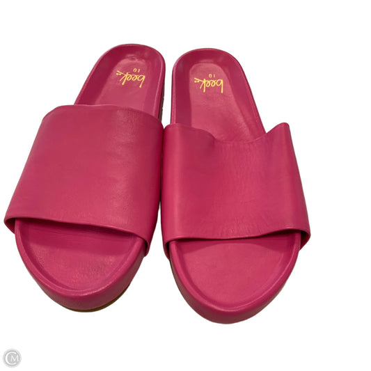 Sandals Flats By BEEK In Pink, Size: 10