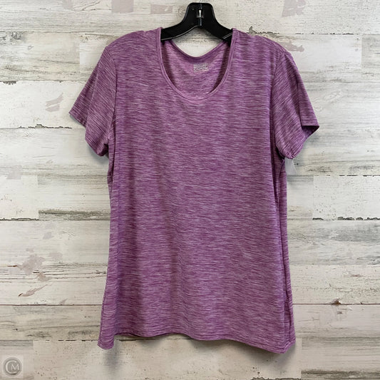 Athletic Top Short Sleeve By 32 Degrees In Purple, Size: Xl