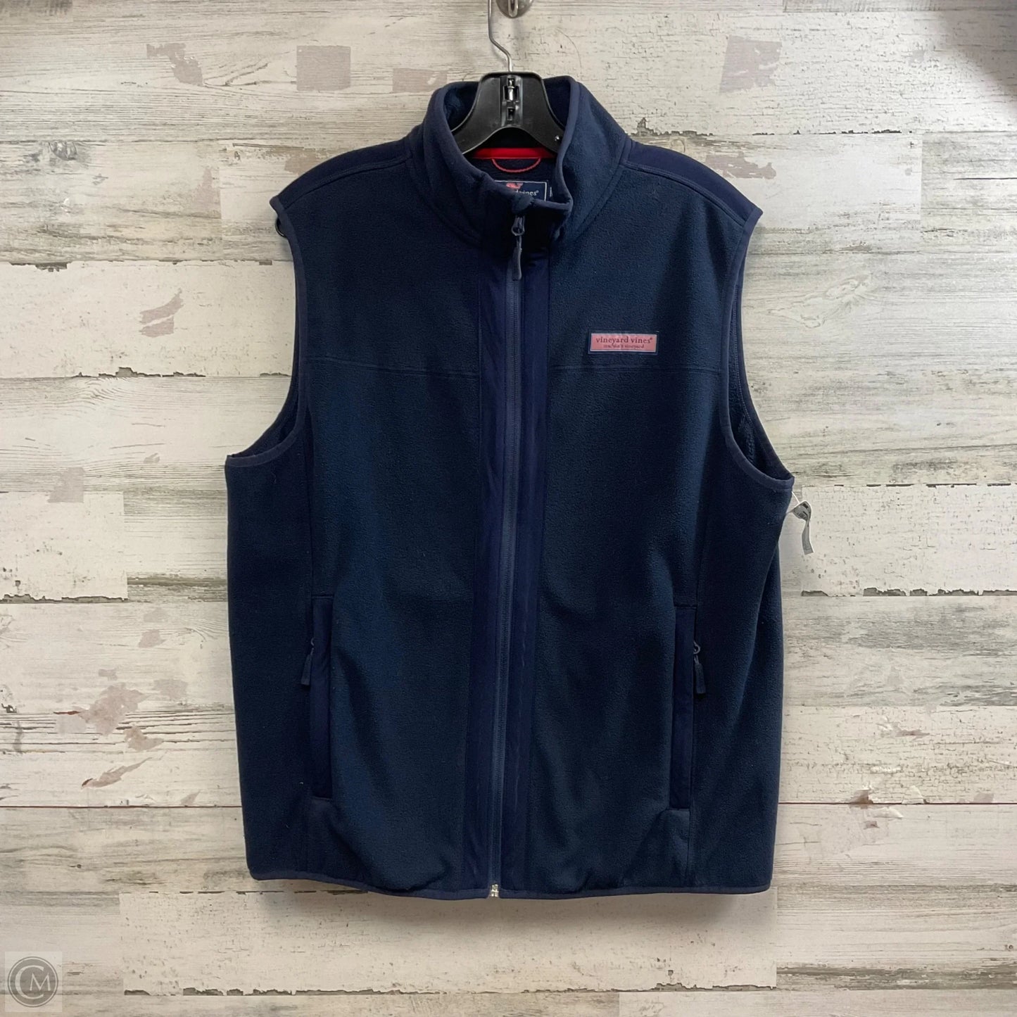 Vest Fleece By Vineyard Vines In Blue, Size: M