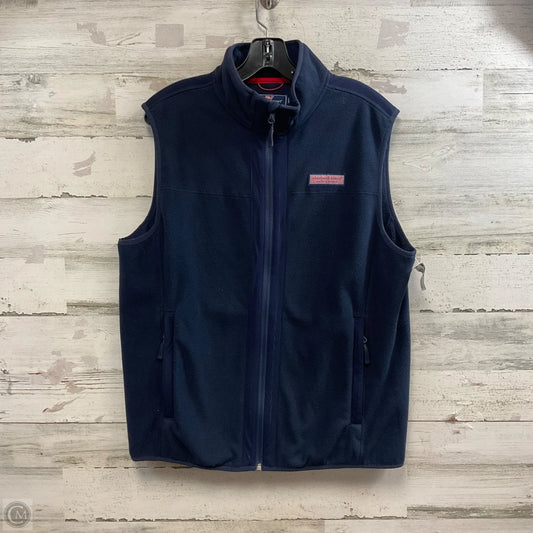 Vest Fleece By Vineyard Vines In Blue, Size: M