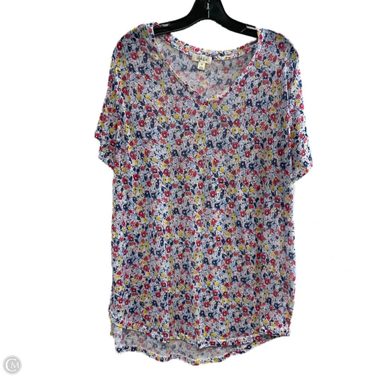 Top Short Sleeve Basic By Style And Company In Blue, Size: 2x