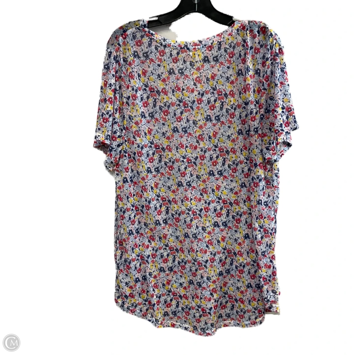 Top Short Sleeve Basic By Style And Company In Blue, Size: 2x