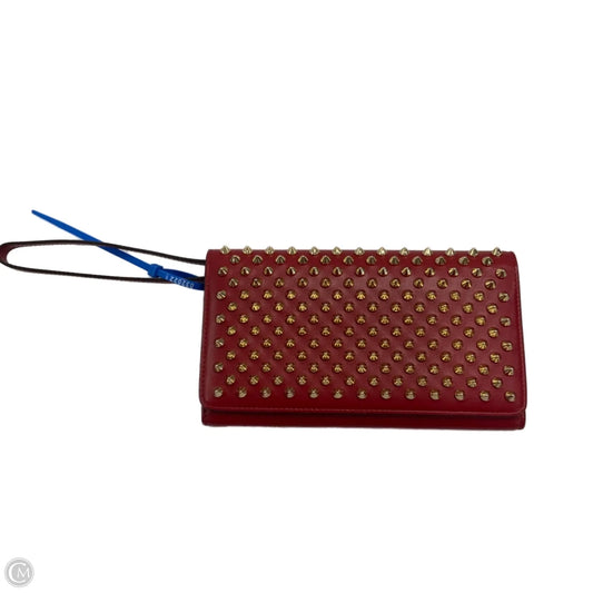 Wristlet Luxury Designer By Christian Louboutin, Size: Large