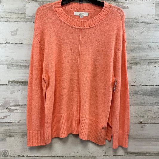 Sweater By Loft In Orange, Size: L