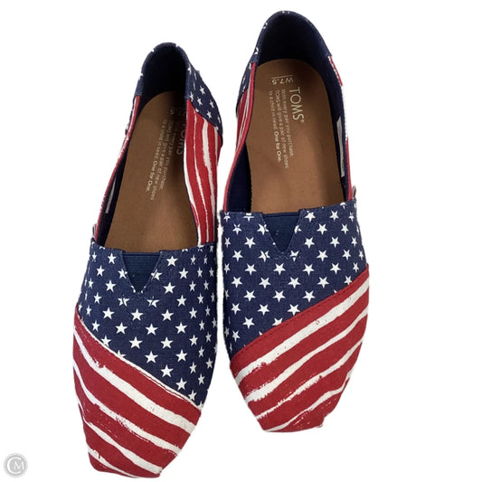 Shoes Flats By Toms In Red, Size: 7.5