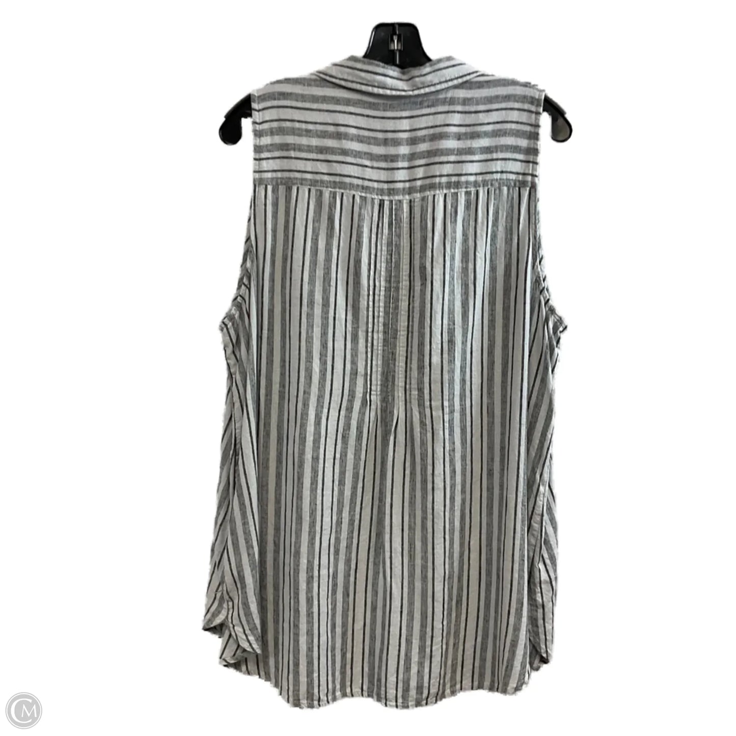 Top Sleeveless By Terra & Sky In Black, Size: 1x