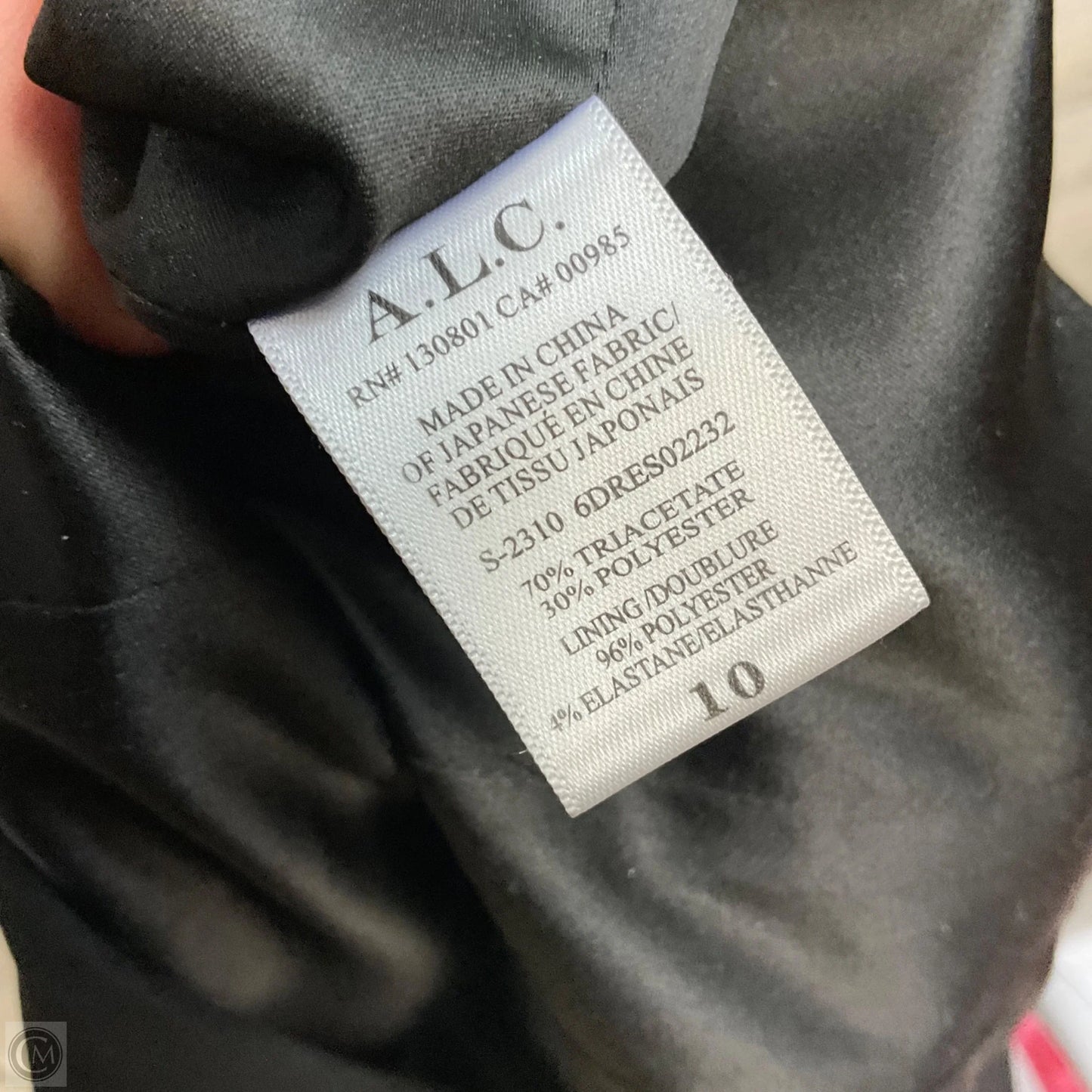 Dress Party Short By Alc In Black, Size: M