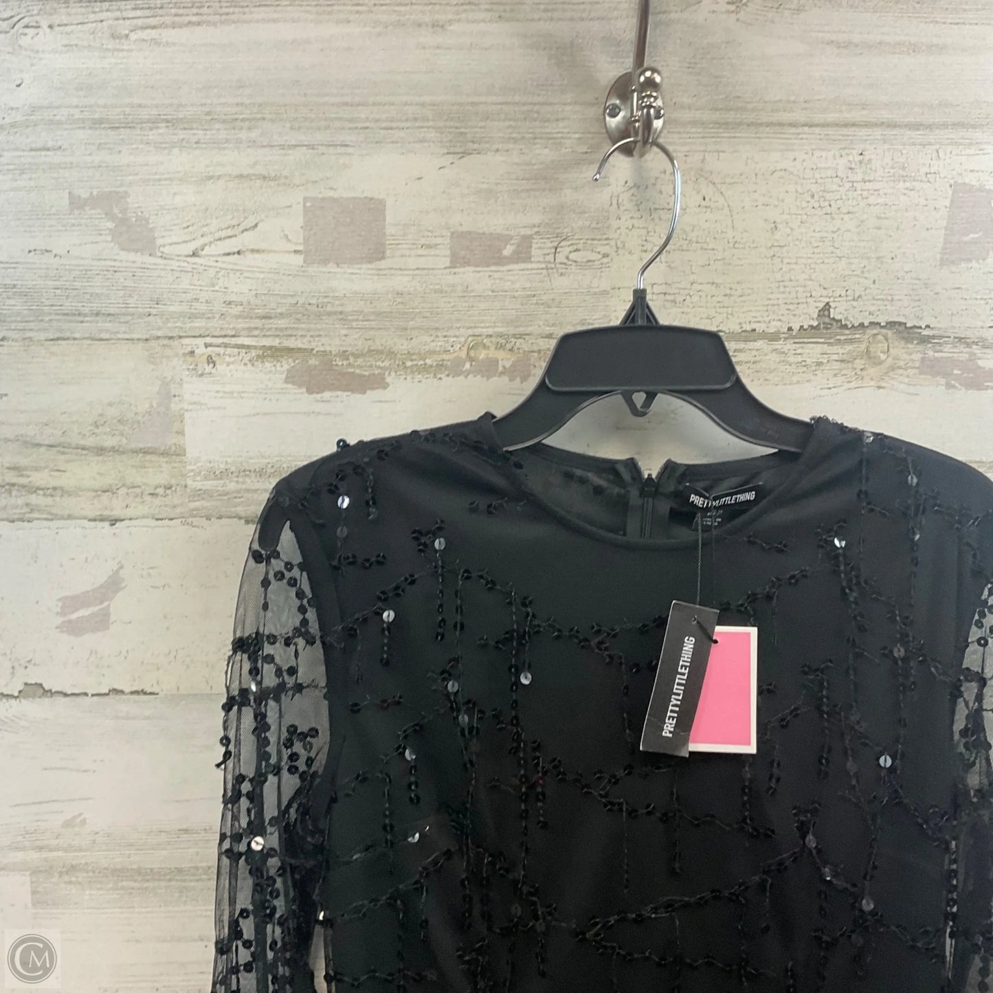 Dress Party Short By Pretty Little Thing In Black, Size: M