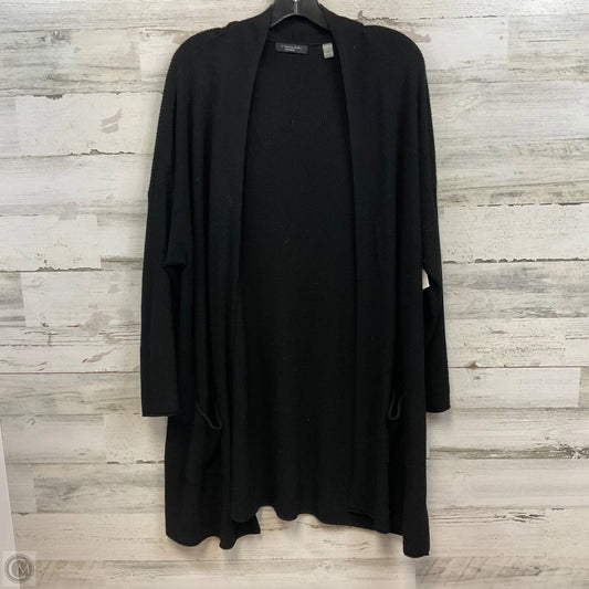 Sweater Cardigan By Tahari By Arthur Levine In Black, Size: 2x