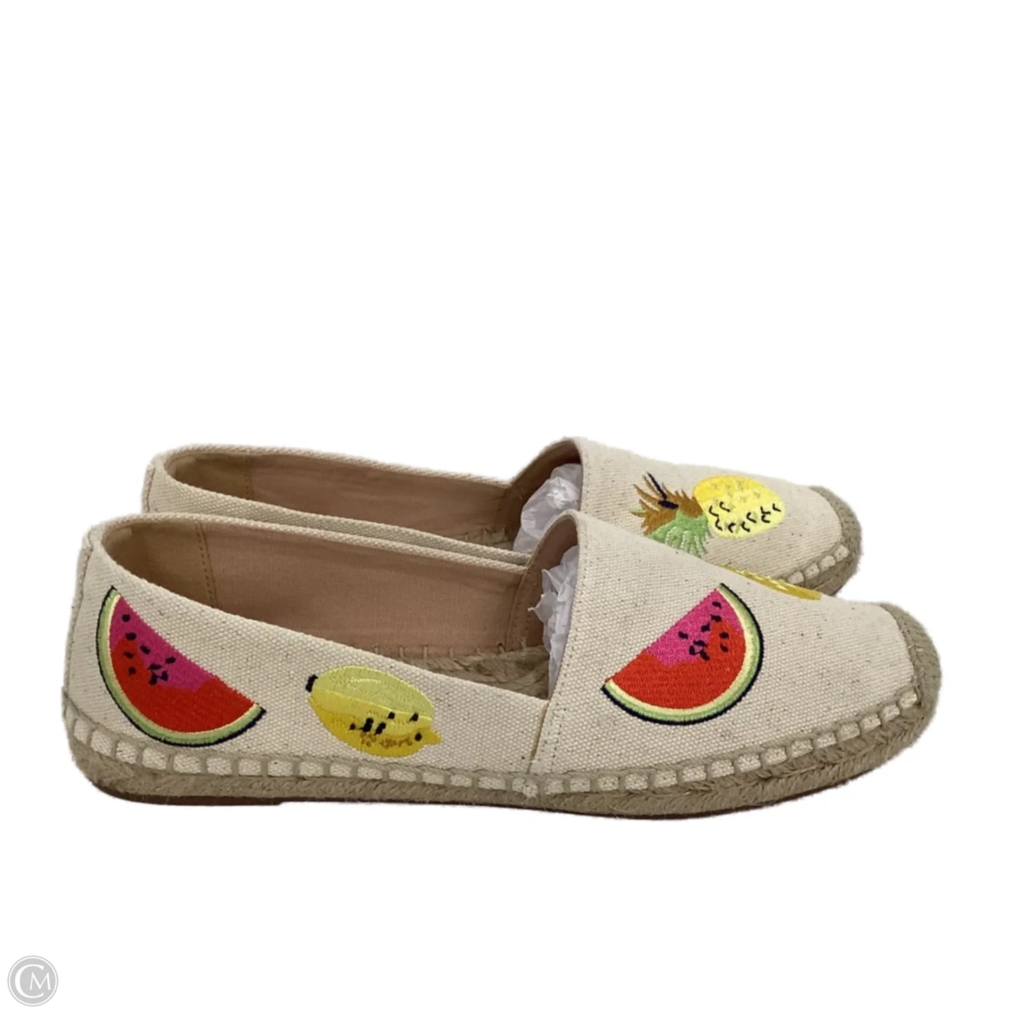 Shoes Flats By J. Crew In Cream Print, Size: 9