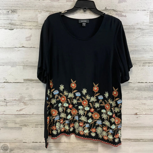 Top Short Sleeve Basic By Karen Kane In Black, Size: 1x