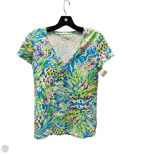 Top Short Sleeve By Lilly Pulitzer In Blue, Size: Xs