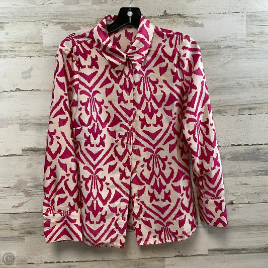 Blouse Long Sleeve By Mng In Pink, Size: S