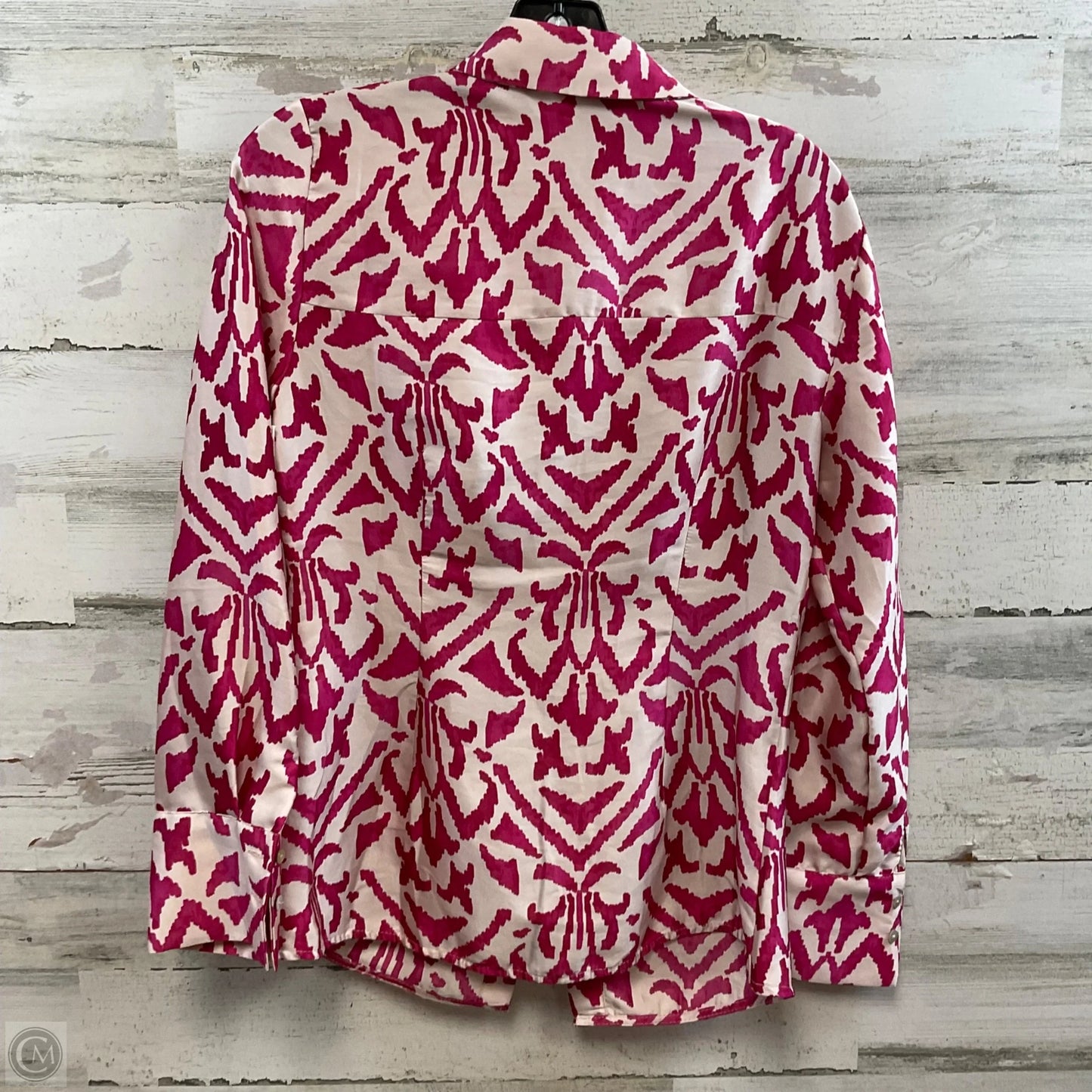 Blouse Long Sleeve By Mng In Pink, Size: S