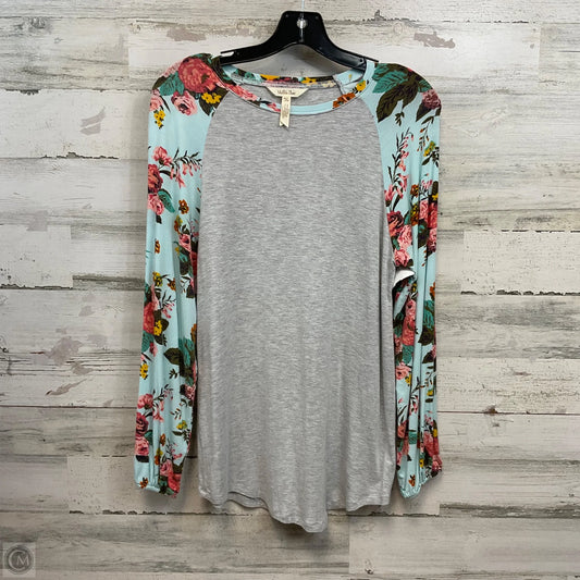 Top Long Sleeve By Matilda Jane In Grey, Size: M