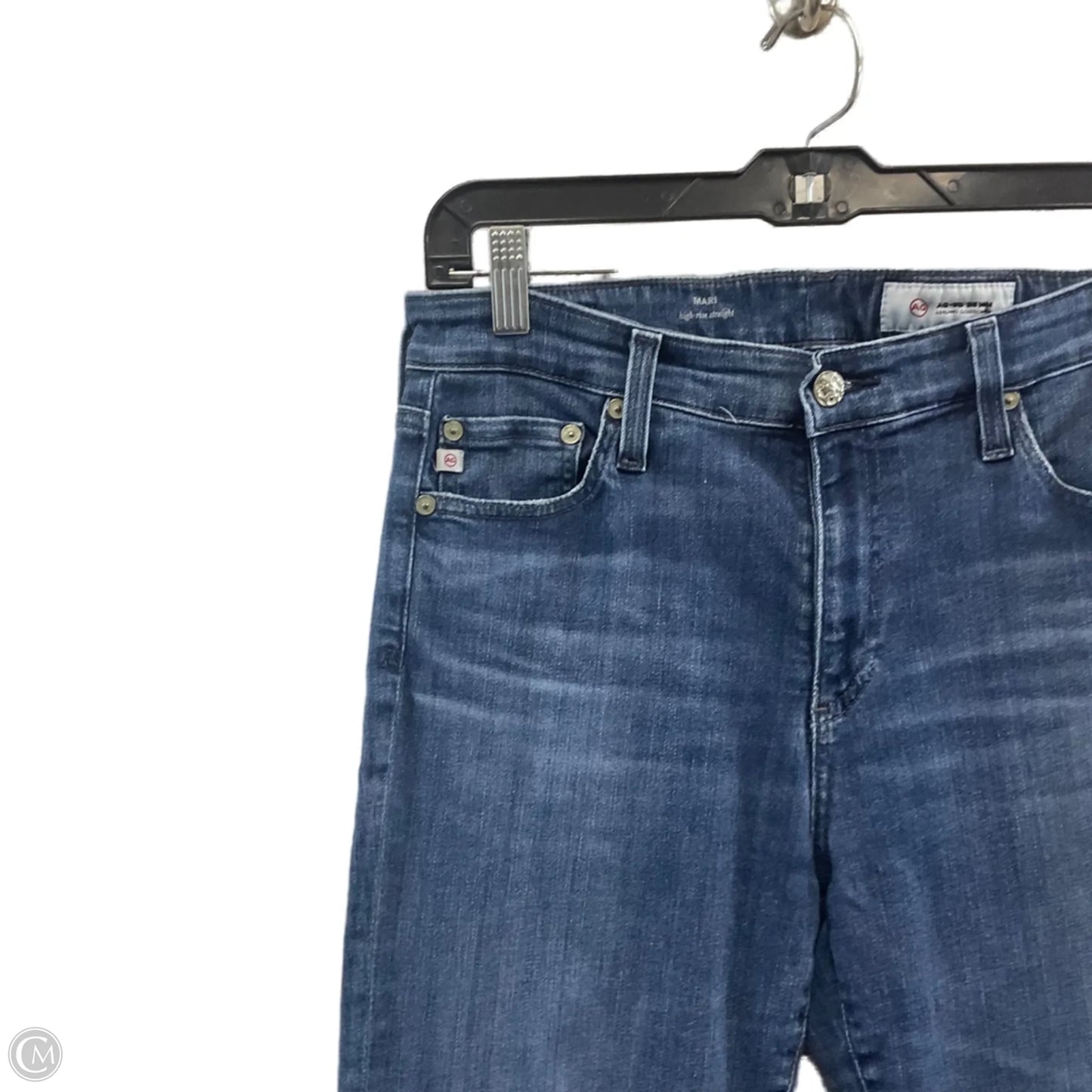 Jeans Straight By Adriano Goldschmied In Blue Denim, Size: 10